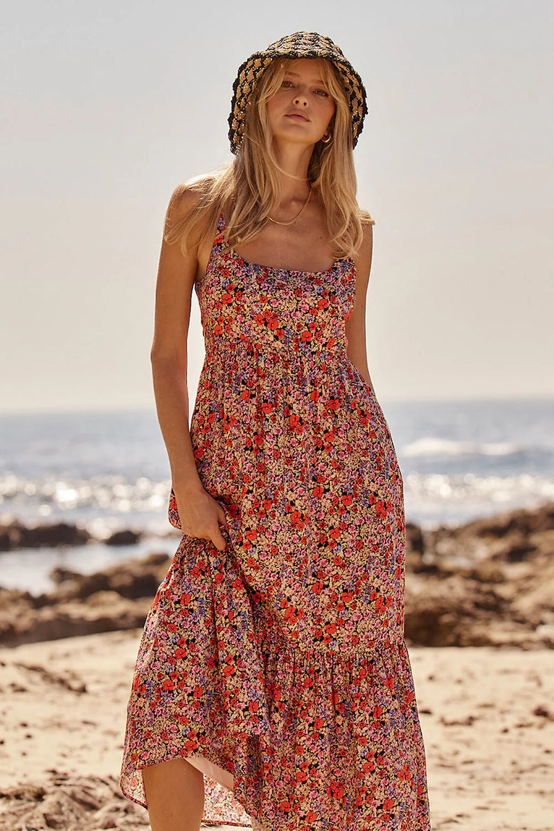 Saltwater Soul Strapless Midi Dress