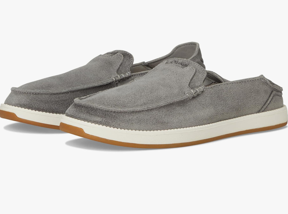 Nia Olukai Leather Loafers OluKai Men's “Kakaha Nia” Shoes Ash