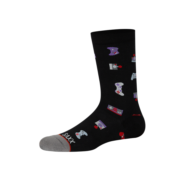 Saxx Whole Package Crew Socks Gamer - Black – Athlete's Haven